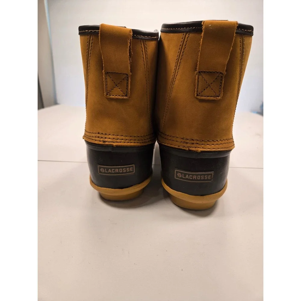 Lacrosse Trekker II 7 Brown Duck Boots Mens‎ 12 Rubber Leather Waterproof 273120